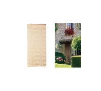 Rideau de porte olives de buis naturel 90 x 220 cm - Morel
