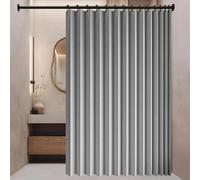 Rideau de Porte Pliant 136 x 174 cm Anti Froid et Chaleur Magnétique Impermeable à Oeillets Décoratif Rideaux Pliants Personnalisables pour Salon Chambre Maison et Cuisine, Gris
