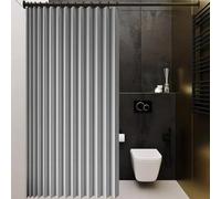 Rideau de Porte Pliant 270 x 161 cm Anti Froid et Chaleur Magnétique Impermeable à Oeillets Décoratif Rideau Accordéon Placard pour Salon Chambre Maison et Cuisine, Gris