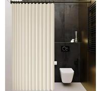 Rideau de Porte Pliant 290 x 179 cm Anti Froid et Chaleur Magnétique Impermeable à Oeillets Décoratif Rideau Accordéon Placard pour Salon Chambre Maison et Cuisine, Beige