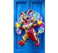 Rideau de porte pour fêtes festives comme tenture murale décorative avec motif vif, idéal pour les fêtes de carnaval, événements (C, taille unique)