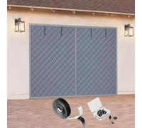 Rideau de Porte pour Garage - Rideaux de Porte Magnétique et Isolant, Coupe-Vent Imperméable en Tissu Oxford, Barrière Thermique pour Hiver et Été, Protection Contre Le Froid(Grays,240x250cm)