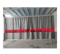 Rideau de porte résistant au feu avec fenêtre de visualisation Idéal pour ateliers industriels et zones contractuelles (2 x 2 m)