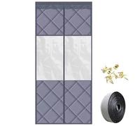 Rideau de porte thermique 90 x 200 cm, portes pliantes, coupe-vent, antibruit, imperméable, résistant au froid, style 1, rideaux de porte thermiques pour l'hiver