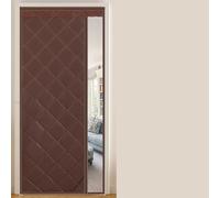 Rideau de porte thermique d'hiver isolé en coton PU coupe-vent et bloquant le froid Design crochet et boucle personnalisé parfait pour la séparation de la maison et l'efficacité énergétique