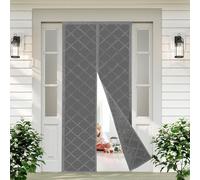 Rideau de porte thermique - Protection contre le froid - 85 x 208 cm - Magnétique - Isolation thermique - Pour balcon, chambre à coucher, cuisine, chambre climatisée, porte d'entrée principale