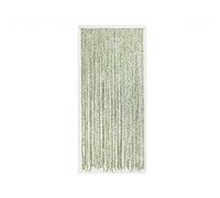 Rideau de porte Torsades de polyester et feuillage artificiel - 90 x 200 cm - Morel Vert