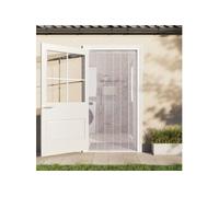 vidaXL Rideau de porte PVC à bandes transparentes 200 mm x 1,6 mm 10 m