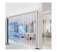 Rideau de Porte Transparent en Bande PVC, Rideau de Porte de Congélateur，rideau californien laniere pvc，Anti-poussière Plastique Isolé de 1,3mm for Congélateur(165x210cm/64.96x82.68in)