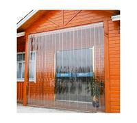 Rideau de Porte Transparent en Bande PVC, Rideau de Porte de Congélateur，rideau californien laniere pvc，Plastique Isolé de 2mm pour Congélateur ，avec Accessoires(150x200cm/59.05x78.74in)