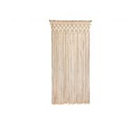 Morel Rideau de porte Tressage macramé en coton – Coloris écru 90 x 200 cm – Beige