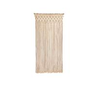 Rideau de porte Tressage macramé en coton - coloris écru - 90 x 200 cm - Morel Beige