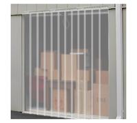 Rideau de porte vertical en PVC transparent pour vitrine de magasin, entrepôt, balcon, cuisine, garage, 75 x 210 cm, durable, facile à installer, résistant aux intempéries, polyvalent, utilisation