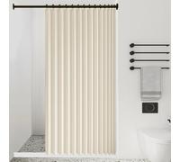 Rideau de Portes Pliant Thermique 166 x 179 cm Anti Froid et Chaleur Magnétique Impermeable à Oeillets Décoratif Rideaux Occultants pour Salon, Balcon, Chambre Moderne, Beige