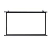 Rideau de Projection Home Theater Manual Pull Down Projector Screen 30 to 72 inches Black 4K HD 4:3/16:9(60 inch (4:3))
