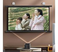 Rideau de Projection Manual Projector Screen Black 30 to 72 inches with 4:3 and 16:9 Formats(72 inch (16:9))