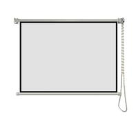 Rideau de Projection Manual Pull Down Projector Screen White Multiple Sizes 16:9 4:3 Wall Ceiling Mounted for Indoor Outdoor(60 inch 16:9)