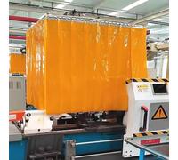 Rideau de Protection Robuste pour soudage, Porte à lanières en PVC de 1,2 m x 2 m pour soudage électrique, écran de Protection oculaire Anti-Arc, idéal pour Les Chantiers et l'industrie.