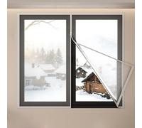 Rideau de Protection Thermique for Portes et Fenêtres, Couverture Thermique for Fenêtre, Empêchant la Poussière de S'échapper, Chaud(White,200 x 200 cm/79 x 79 in)