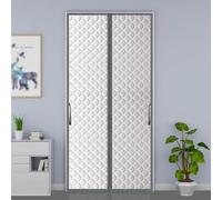 Rideau De Protection Thermique Magnétique Pour Portes, 80x200cm Rideau Porte Entrée Couverture D'écran De Porte Française Coupe-Vent Réduisant Le Bruit Garde Au Chaud En Hiver(80x210cm)