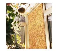 Rideau De Roseau Naturel Store Anti-Regard Enrouleur Bambou Ventilée D'ombrage pour L'intimité Des Fenêtres Le Jardin Le Patio((WxH)60x110 cm)