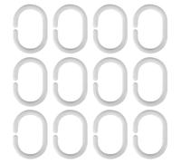 Rideau de salle de bain multi-usages en forme de C - Construction en plastique - Crochets pour fenêtres et douches - Crochets en forme de C