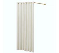 Rideau de séparation de confidentialité, Cabine d'essayage de Magasin de vêtements avec Cadre en Fer en Forme de L for Bureaux, centres commerciaux, boutiques, vestiaires Vestiaire(Wit,80x80CM)