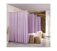 Rideau de séparation de salon de beauté, séparateur de pièce en forme de U, rideau médical à crochet plat, convient pour la salle d'essai, salon de beauté, chambre à coucher