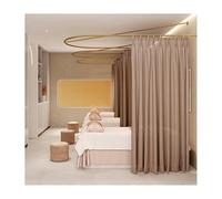 Rideau de séparation de salon de beauté, séparateur de pièce en forme de U, rideau médical à crochet plat, convient pour la salle d'essai, salon de beauté, chambre à coucher