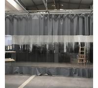 Rideau de séparation en bâche PVC transparente imperméable et résistante | Rideau suspendu industriel pour garage, station de lavage auto, entrepôt et usage extérieur | Jaune, 3 x 2,2 m (9,8