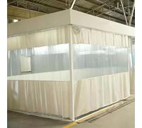 Rideau de séparation extérieur Robuste, résistant aux intempéries, séparateur de Baie de Lavage de Voiture avec Panneau de fenêtre en bâche Transparente, pour porches, garages, entrepôts et