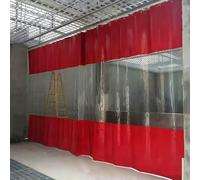 Rideau de séparation extérieur Robuste, résistant aux intempéries, séparateur de Baie de Lavage de Voiture avec Panneau de fenêtre en bâche Transparente, pour porches, garages, entrepôts et