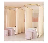 Rideau De Séparation for Salon De Beauté, Écran De Protection Translucide, Séparateur De Pièce en U, Tringle De Séparation Murale for Cabine D'essayage (1 Pièce)(Color1,Width-120cm)
