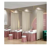 Rideau De Séparation for Salon De Beauté, Rideau Mural en Métal, Cloison en U, for Salon De Coiffure, Spa (1 Pièce)(Color3,Rod-230cm)