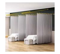 Rideau De Séparation for Salon De Beauté, Tringle De Séparation Murale, Séparateur De Pièce Transparent, Longue Barre De Support en U, for Cabine (1 Pièce)(Color1,Width-100cm)