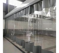 Rideau De Séparation Industriel Transparent Robuste, Protection Durable Contre Le Vent pour Toiture D'Abri Et Pergola, Côté Transparent Et Résistant Aux Intempéries, pour Pergola, Porche Et Gazebo (3