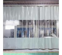 Rideau de séparation pour Garage, écran de cloison étanche en PVC, barrière extérieure résistante aux intempéries pour Station de Lavage Auto, Patio, pergola et Atelier (Gris) (2,8 × 2,4 mèt