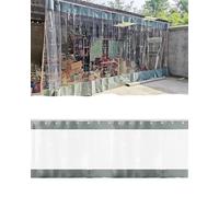 Rideau de séparation pour garage, Rideau diviseur coulissant en vinyle for garage et patio, rail, montage au plafond, isolé, tailles multiples(W3.5xH2.2m/11.2x7ft)