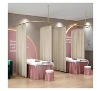 Rideau de séparation pour salon de beauté avec système de rail de support en forme de U, transmission de la lumière pour salon, clinique, espaces partagés