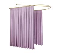 Rideau de séparation pour salon de beauté, barre de support longue en forme de U, séparateur de pièce, rideau semi-transparent pour salon de beauté, clinique, chambre partagée