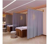 Rideau de séparation pour Salon de beauté, Suspension de 2,2 m, système de Rail de Support en Forme de U, cloison de séparation pour Cabine de Spa d'hôpital (Couleur : Blanc, Taille : 230 cm