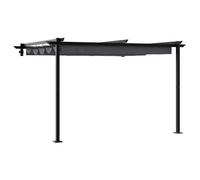 Rideau de soleil rétractable - vidaXL - Anthracite - Protection UV - Rétractable - Résistant à l'eau - Matériau acier