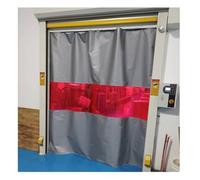 Rideau de soudage ignifugé avec fenêtre de visualisation rouge, couverture