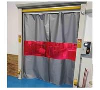 Rideau de soudage industriel - Écran de sécurité ignifuge avec fenêtre de visualisation pour une meilleure protection des ateliers et des entrepôts