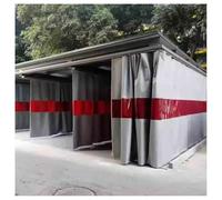 Rideau de soudage industriel, écran de séparation ignifuge avec fenêtre de visualisation pour une sécurité accrue de l'atelier