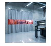 Rideau De Soudage Industriel, Écran Porte Couverture Ignifuge Avec Fenêtre Visualisation, Cloison Rétractable Flexible Pour Atelier, Découpeuse(3.5x2.5 m)