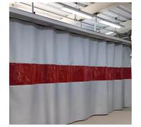 Rideau De Soudage Industriel Robuste, Écran De Porte Ignifuge, Couverture De Soudage avec Fenêtre De Visualisation, Écrans De Séparation Industriels pour Entrepôt(7.5X3m/24.6x9.8ft)