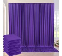 Rideau de Toile de Fond en Polyester sans Plis pour fête, Mariage, Mariage, 1,5 m x 3 m, Violet foncé, pour Anniversaire, baptême, Photographie, décoration d'intérieur