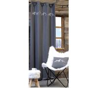STOF Rideau déco Montagne CHARVIN Gris 135 X 260 CM