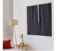 Rideau - DECO STARS - Gris Foncé - 60x120 cm - Occultant - Polyester